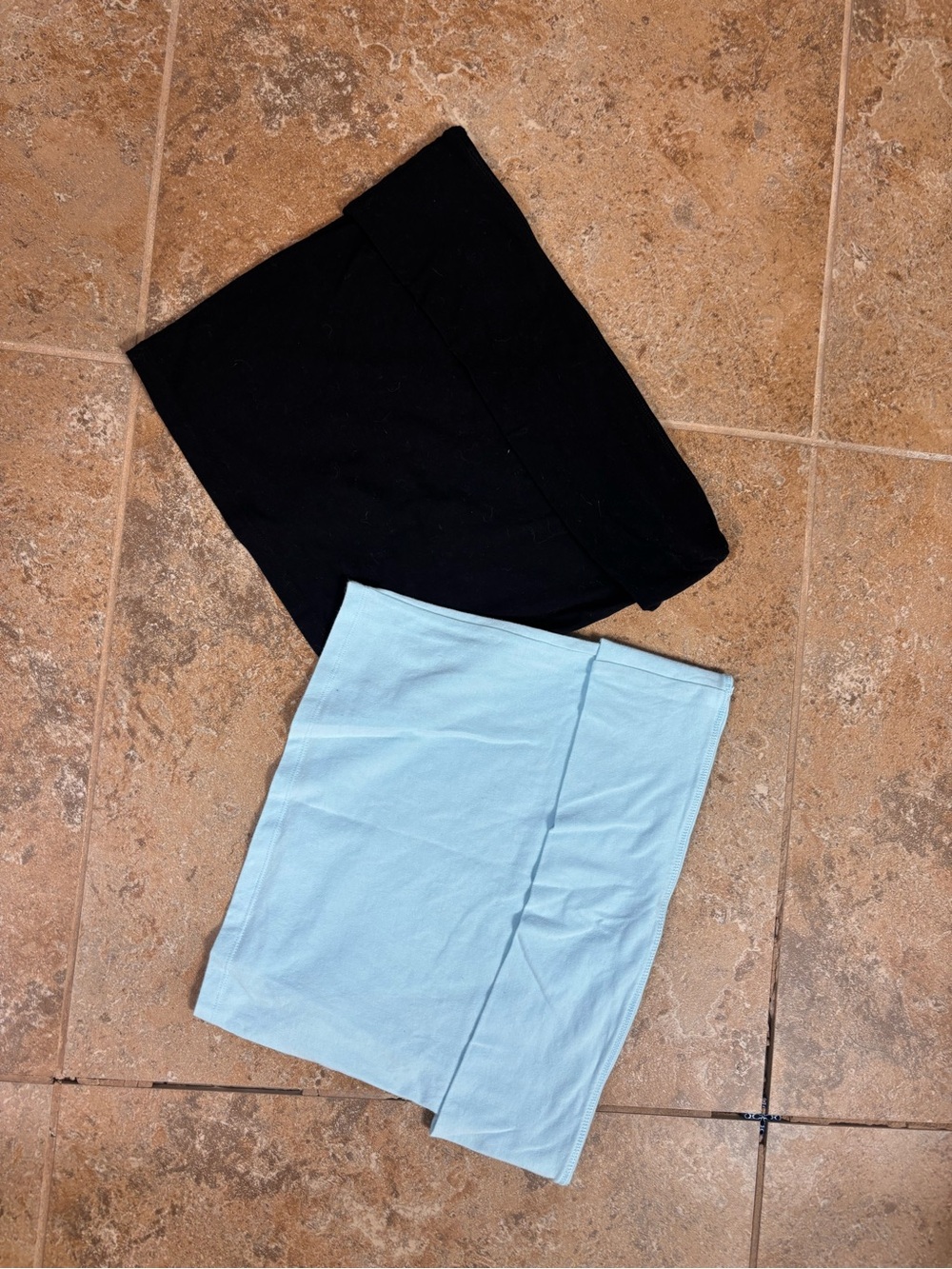 American Eagle Outfitters Black & Light Blue Tube Skirts - Duo